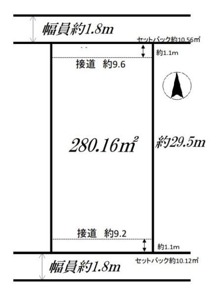 北葛城郡広陵町大字南郷の売地の土地図