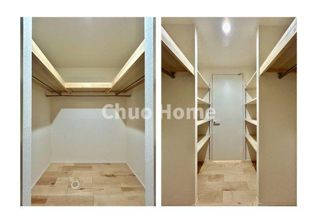 葛飾区亀有4丁目新築分譲住宅の収納|ウォークインクローゼット