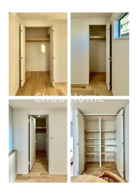 葛飾区亀有4丁目新築分譲住宅の収納|居室にはクローゼットを完備し、自由度の高い家具の配置が叶うシンプルな空間です。お子様の成長と必要になる子供部屋を与えるにはぴったりの間取りですね。