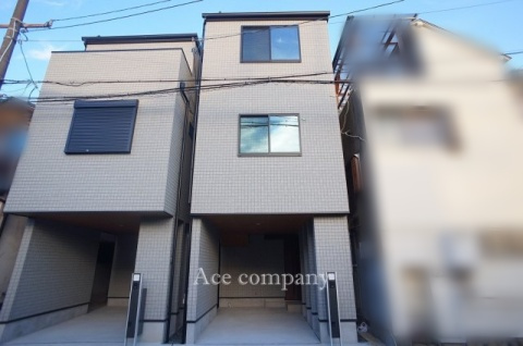 【外観】 | 平野区流町2丁目　【B号地/全2棟】 | 【B号地/全2棟】新築完成済み☆前道ゆったり幅員6ｍ☆ローン返済目安：月々約90892円（頭金0円、変動金利0.875％、返済期間40年、ボーナス払い無しで試算しています）