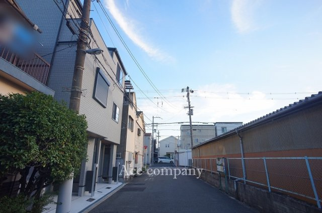 【前面道路含む現地写真】 | 平野区流町2丁目　【A号地/全2棟】 | 【前面道路：ゆったり幅員6ｍ☆】