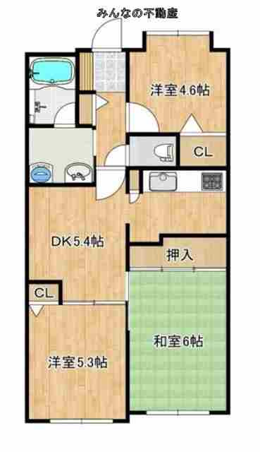 東峰マンション鳥栖の間取り