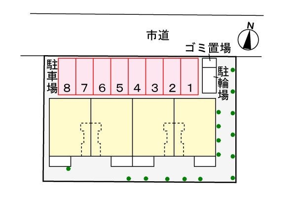 エクスナイズμの駐車場