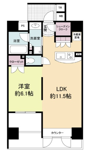 【間取り】 | プライムアーバン堺筋本町
