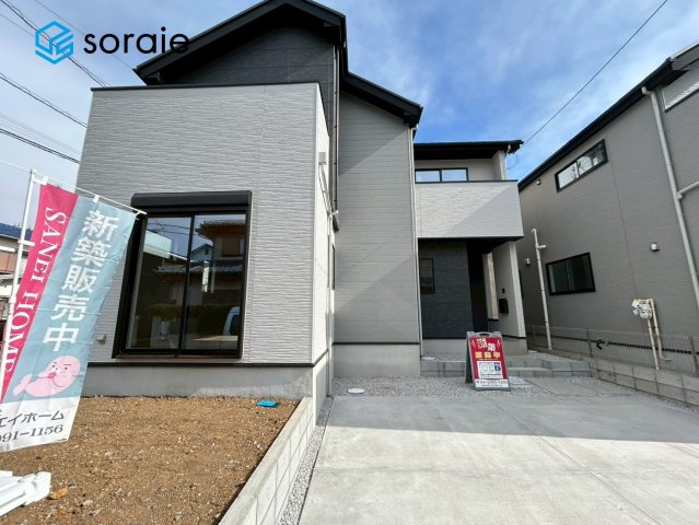所沢市中新井10期全2棟　新築戸建の外観|１月２９日撮影