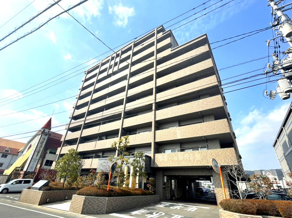 アルファステイツ中庄駅前Ⅲの外観|総戸数78世帯のマンション、4階の物件です！
