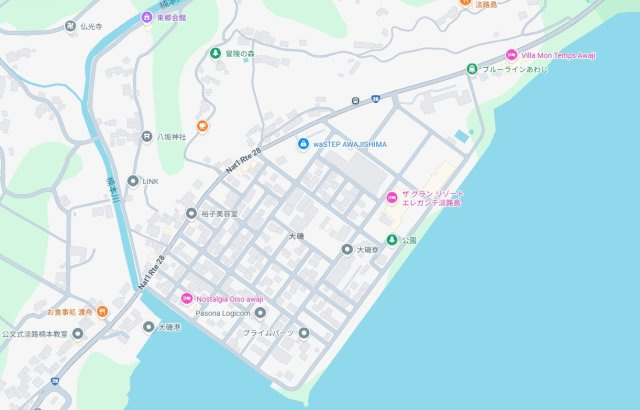 淡路市大磯　第2期　新築一戸建ての地図