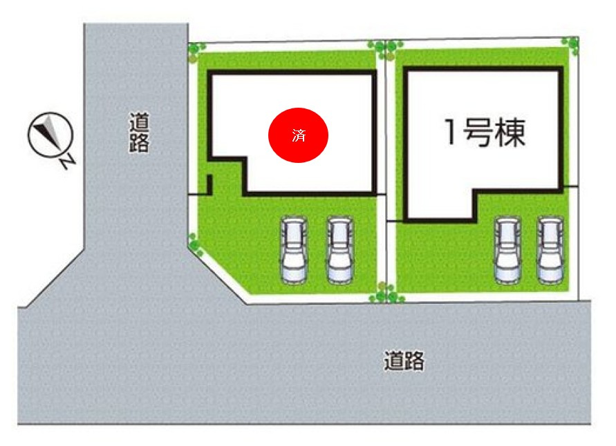 淡路市大磯　第2期　新築一戸建ての区画図|全2区画