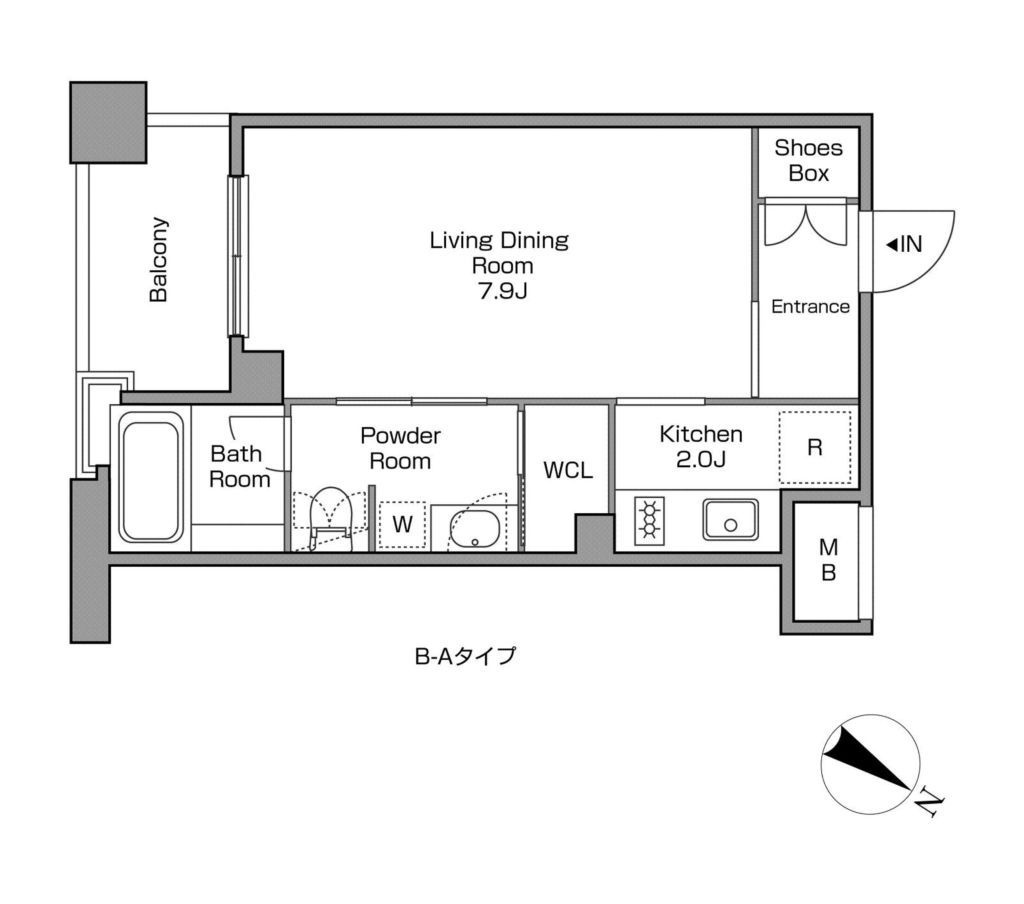 レジディアタワー中目黒の間取り