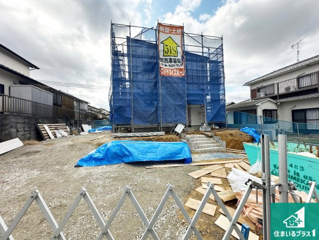 神戸市西区桜が丘東町　第4期　新築一戸建ての外観|周辺は落ち着いた街並みの住宅地！子育てがしやすい住環境です！まだ未完成ですが、現地でしかわからない事もございます。是非一度ご覧ください。