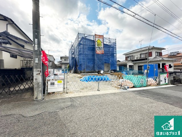 神戸市西区桜が丘東町　第4期　新築一戸建ての外観|周辺は落ち着いた街並みの住宅地！子育てがしやすい住環境です！まだ未完成ですが、現地でしかわからない事もございます。是非一度ご覧ください。