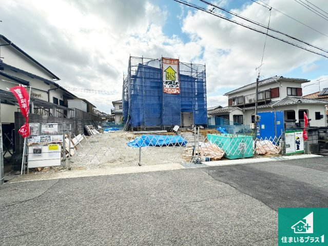 神戸市西区桜が丘東町　第4期　新築一戸建ての外観|周辺は落ち着いた街並みの住宅地！子育てがしやすい住環境です！まだ未完成ですが、現地でしかわからない事もございます。是非一度ご覧ください。