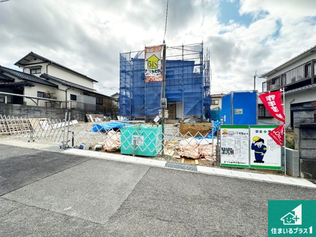 神戸市西区桜が丘東町　第4期　新築一戸建ての外観|周辺は落ち着いた街並みの住宅地！子育てがしやすい住環境です！まだ未完成ですが、現地でしかわからない事もございます。是非一度ご覧ください。