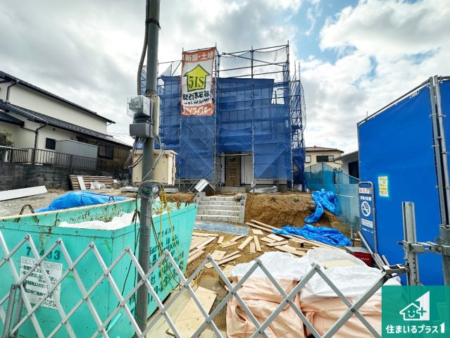 神戸市西区桜が丘東町　第4期　新築一戸建ての外観|周辺は落ち着いた街並みの住宅地！子育てがしやすい住環境です！まだ未完成ですが、現地でしかわからない事もございます。是非一度ご覧ください。