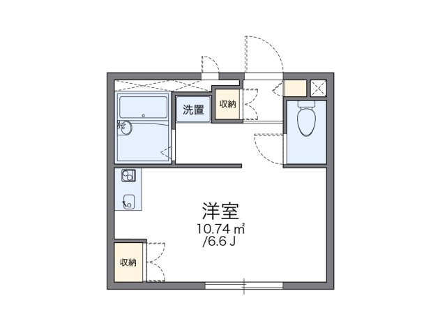 レオパレスレヴェルベールⅡの間取り