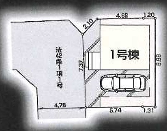 新築/新座市栗原１丁目の区画図|駐車場あり（車種による）