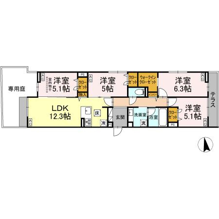 セレスティア新小岩の間取り