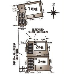 クレイドルガーデン熊本市南区富合町大町第４　１号棟の区画図