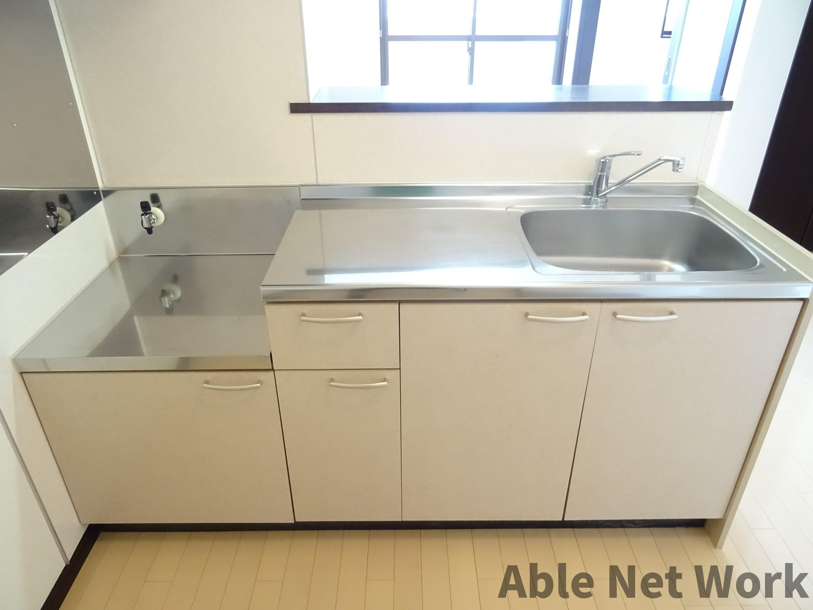 レスポワールBのキッチン|対面式キッチン