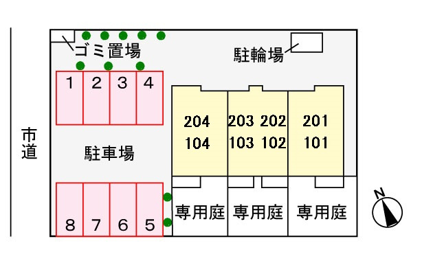 プリムヴェールの区画図