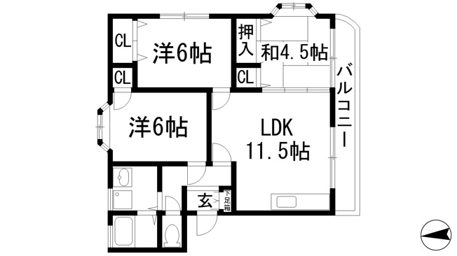 【間取り】 | ファミーユ宝塚