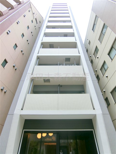 プライマル西蒲田の外観|2021年5月築　RC鉄筋コンクリート造地上13階建て1DK～1LDK総戸数59戸のインターネット無料ペット可高級賃貸マンション　東京都大田区西蒲田6丁目　JR京浜東北線蒲田駅