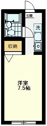 【間取り】 | エントピアウチダ、203号室、１Ｒ