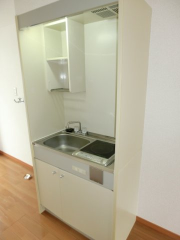 【キッチン】 | エントピアウチダ | キッチンはＩＨコンロ１口付き。 （※参考写真）