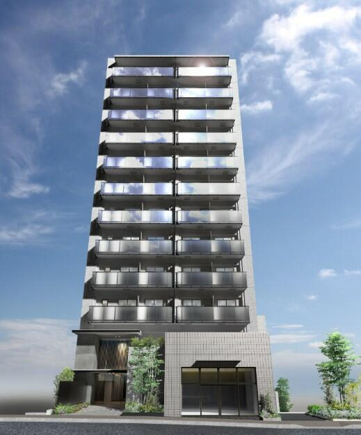 クレストコート東中野の外観パース|こちら、外観パースです