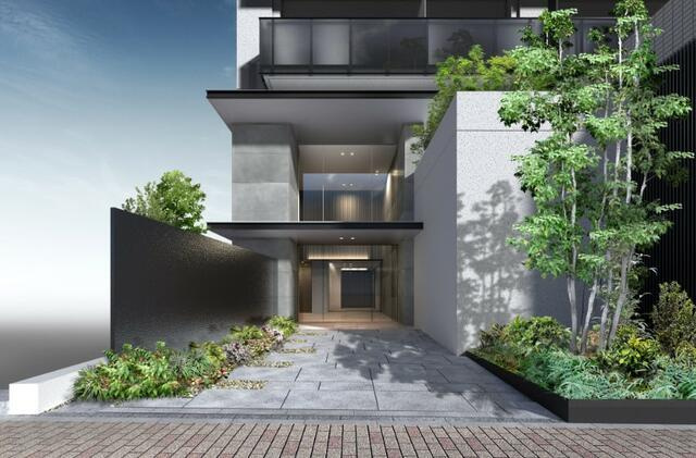 クレストコート東中野の外観パース|こちら、外観パースです