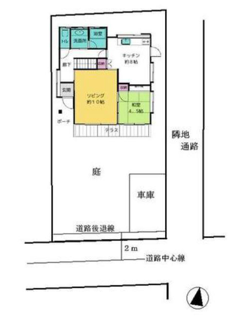 東久留米市浅間町３丁目の中古一戸建の区画図