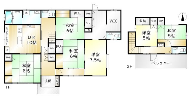 御代田町御代田　売中古住宅の間取り