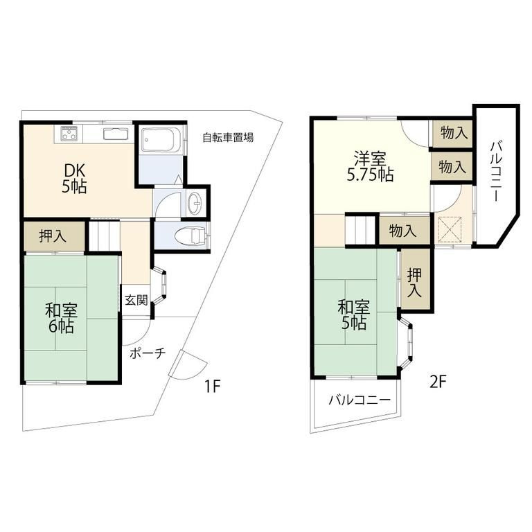 寝屋川市高倉テラスの間取り