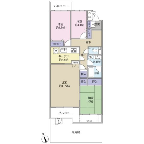 藤和ライブタウンひばりヶ丘　1階