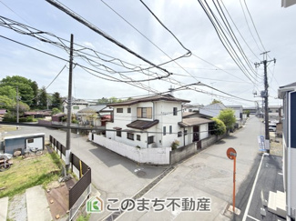 【展望】 | CRADLEGARDEN真岡市台町第9　1号棟 | バルコニーからは、開放感あふれる穏やかな街並みを一望。
