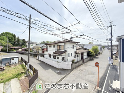 【展望】 | CRADLEGARDEN真岡市台町第9　1号棟 | バルコニーからは、開放感あふれる穏やかな街並みを一望。
