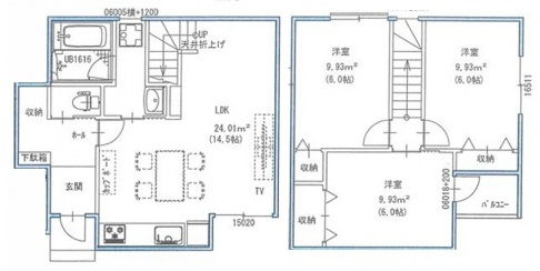 ヴィラージュヤスダの間取り