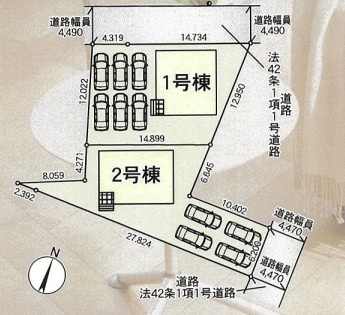 　の区画図