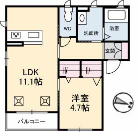 【間取り】 | Posto ８号館