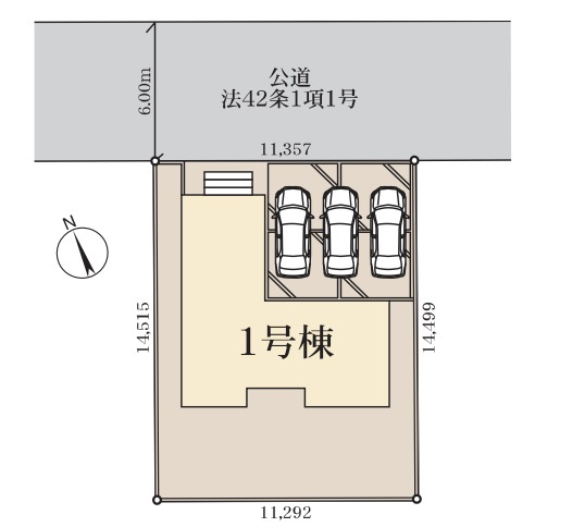 【区画図】 | 深谷市岡里第3　LiveleGarden.s  新築戸建　全1棟　1号棟