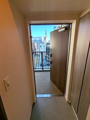 geo ent上野稲荷町の設備|上層階の玄関開けるとスカイツリー隅田川花火見えます