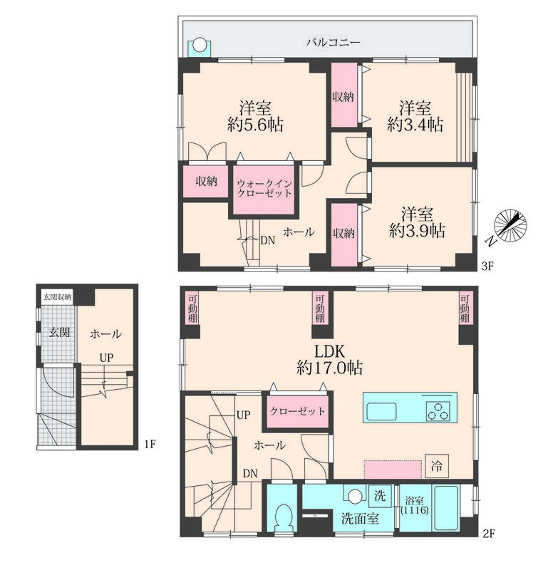 （仮称）狭山市入間川一丁目マンションの間取り