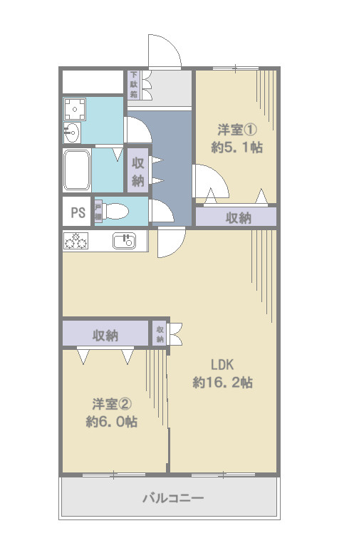 ハイラーク浦和の間取り