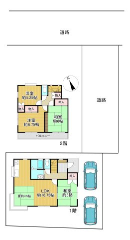 -三丁目不動産-　上里町神保原　中古戸建の間取り