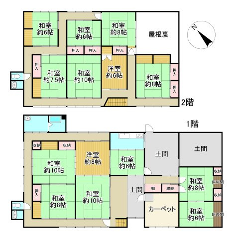 -三丁目不動産-秩父郡長瀞町野上下郷の間取り