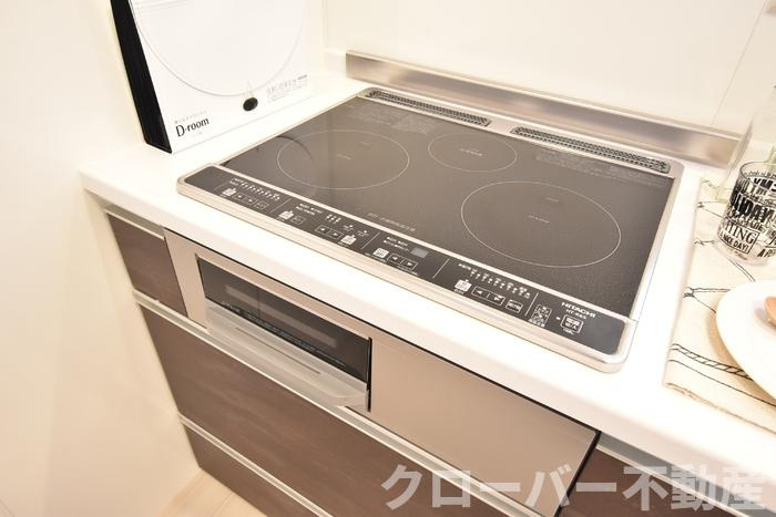 リビエールⅡのキッチン|３口ＩＨ