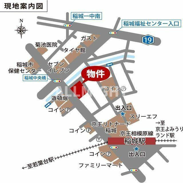 稲城市東長沼の賃貸マンションの地図|★お部屋探しはオールマイト不動産までご相談下さい♪