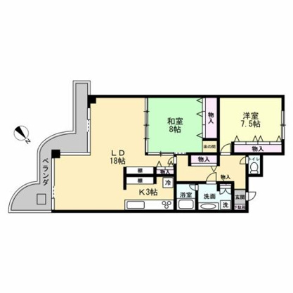 【間取り】 | クリオ伊東壱番館　10階