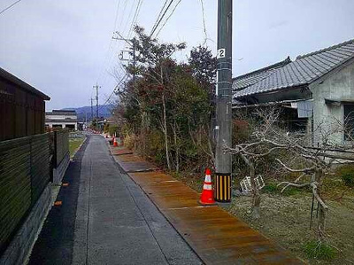 【前面道路含む現地写真】 | 岩国市周東町上久原