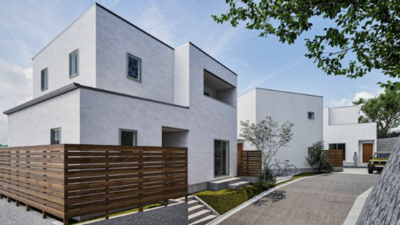 【外観パース】 | 安芸郡府中町八幡３丁目No.１《新規分譲6区画》 | 分譲地街並み完成イメージ予想図